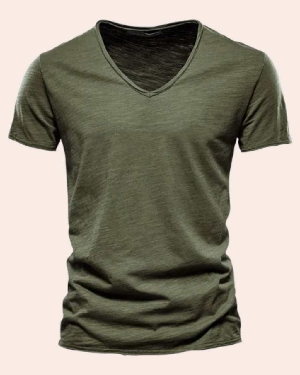 Marina Roca Thiago - Camiseta básica ligera de verano – Verde militar – photo 8