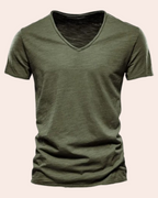 Marina Roca Thiago - Camiseta básica ligera de verano – Verde militar – photo 8