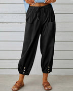 Marina Roca Breeze | Pantalones de Cintura Cómoda – Negro – photo 5