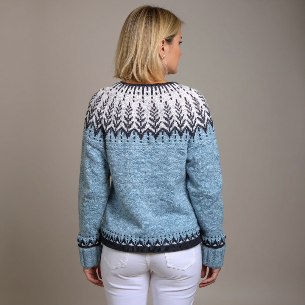 Anamartinezmadrid Reyes | Cárdigan de Punto Fair Isle con Canesú Tejido – photo 3