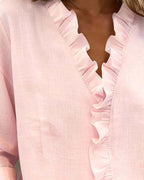 Marina Roca Beatriz - Blusa Fruncida con Escote en V – photo 7