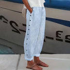 Marina Roca Ellen | Pantalones de Lino – Azul – photo 2