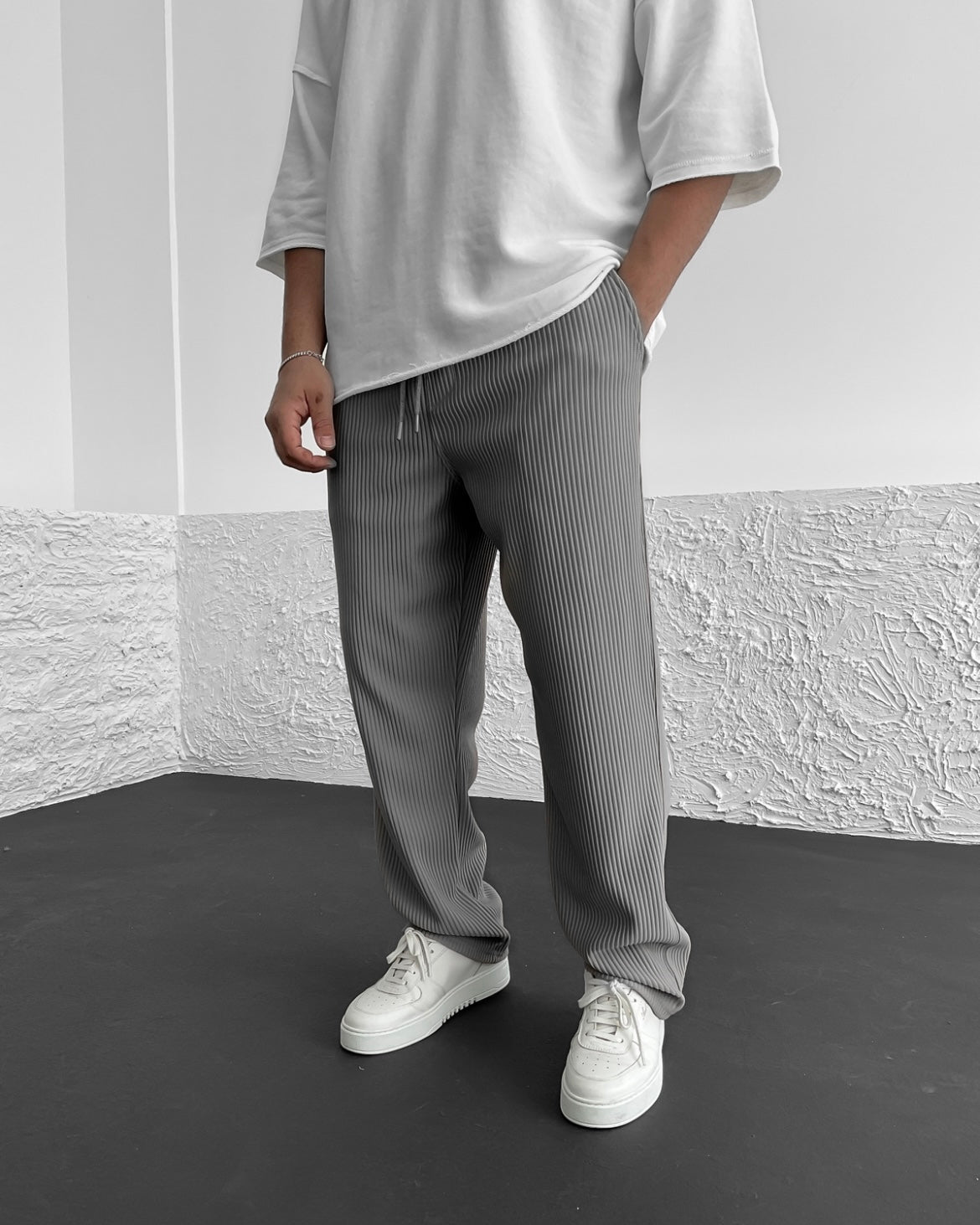 Marina Roca CHRISTOPHER | Pantalones de lujo para hombre – Gris – photo 3