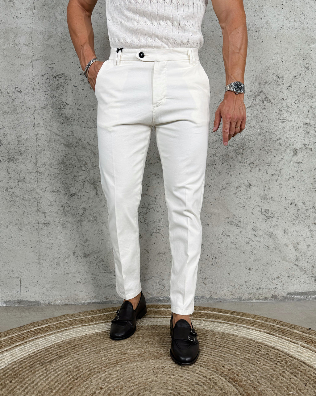 Marina Roca GIULIO |Pantalón sport – Blanco – photo 7
