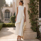 Anamartinezmadrid Daniela | Conjunto Elegante de Cuello Alto con Top Drapeado – photo 6