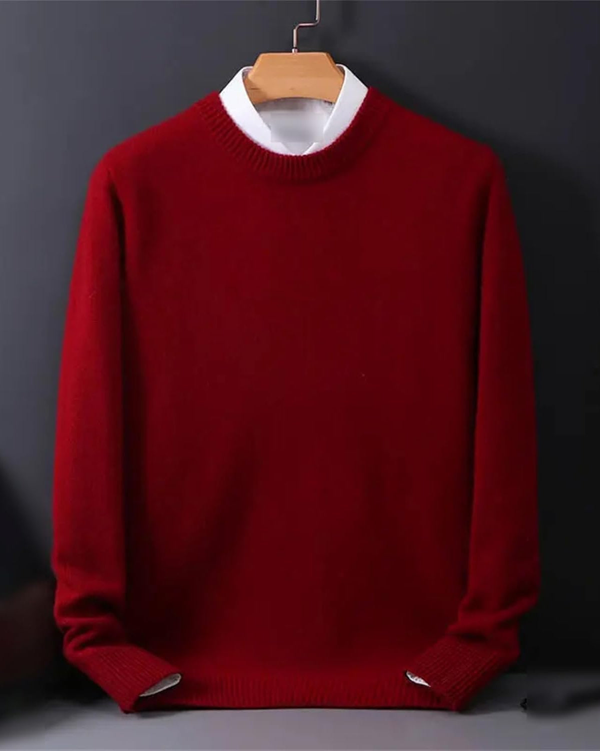 Marina Roca FELIX | Suéter de chemira – Rojo – photo 8
