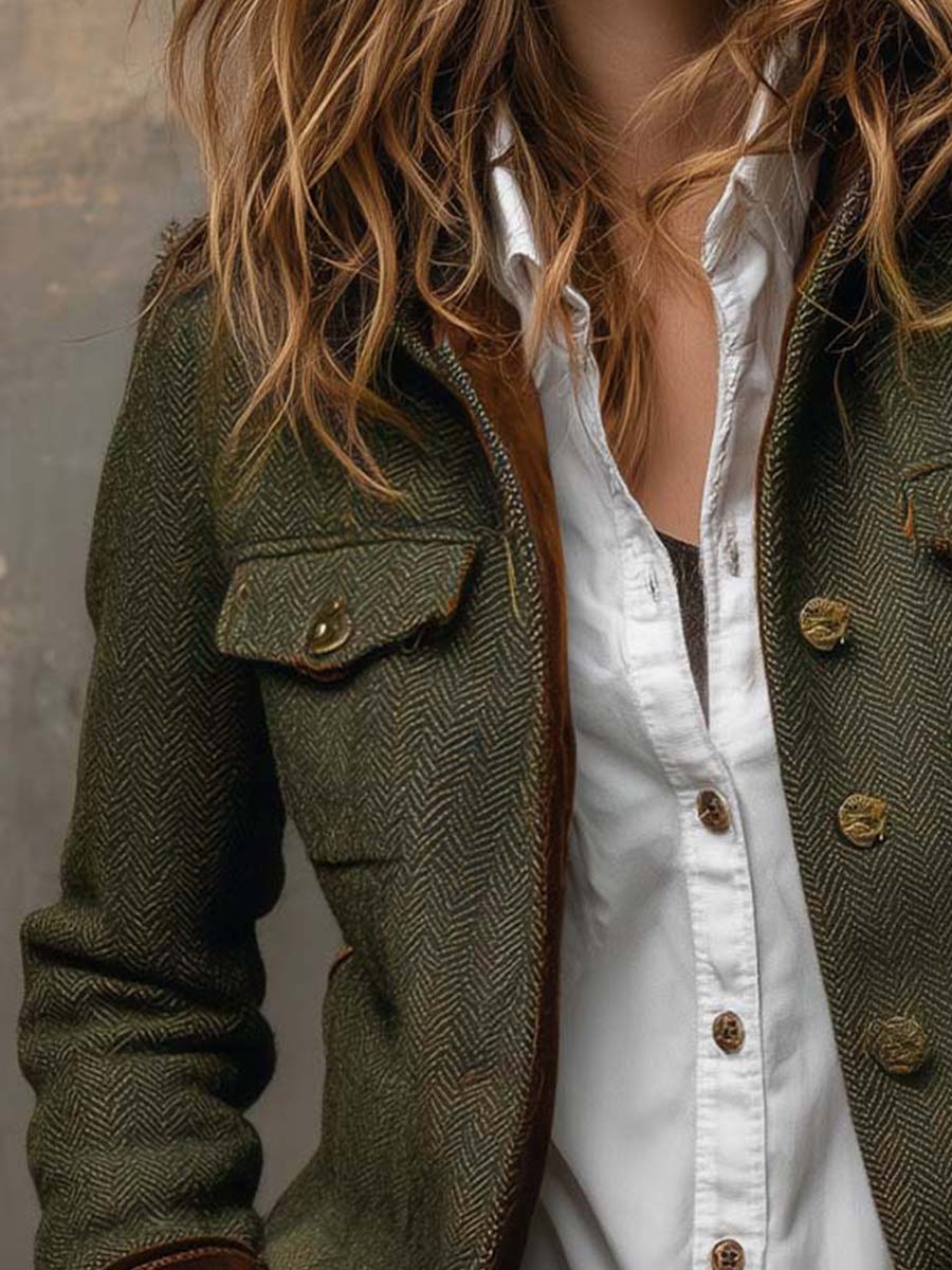 BIANCA MÓDENA Dolores ⎸ Blazer de Sarga con Ribete en Contraste – photo 4