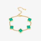 Marina Roca Pulsera trévol estilo Celine – Verde – photo 9