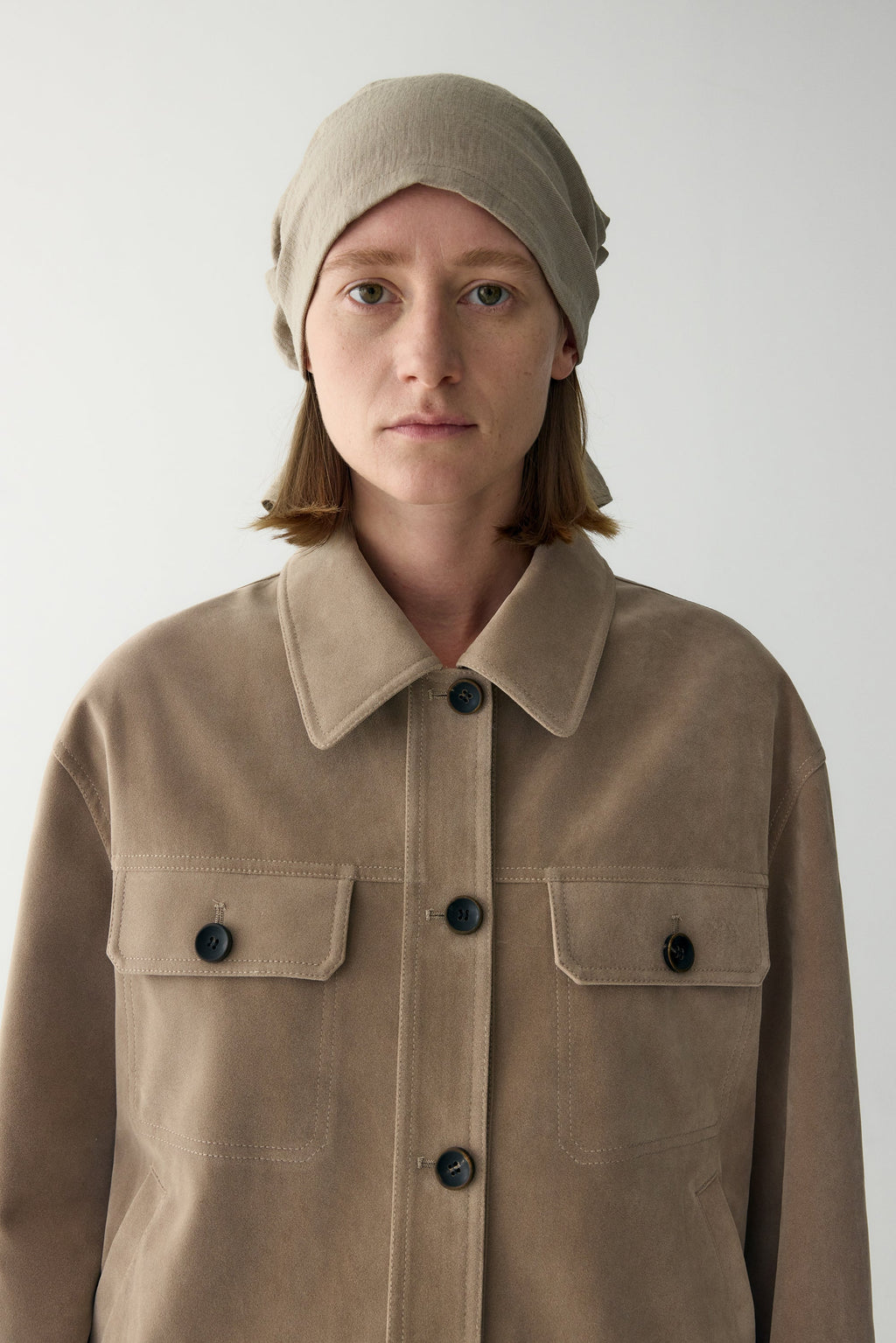 Anamartinezmadrid Nuria | Chaqueta de Ante con Bolsillos de Plastrón – photo 7