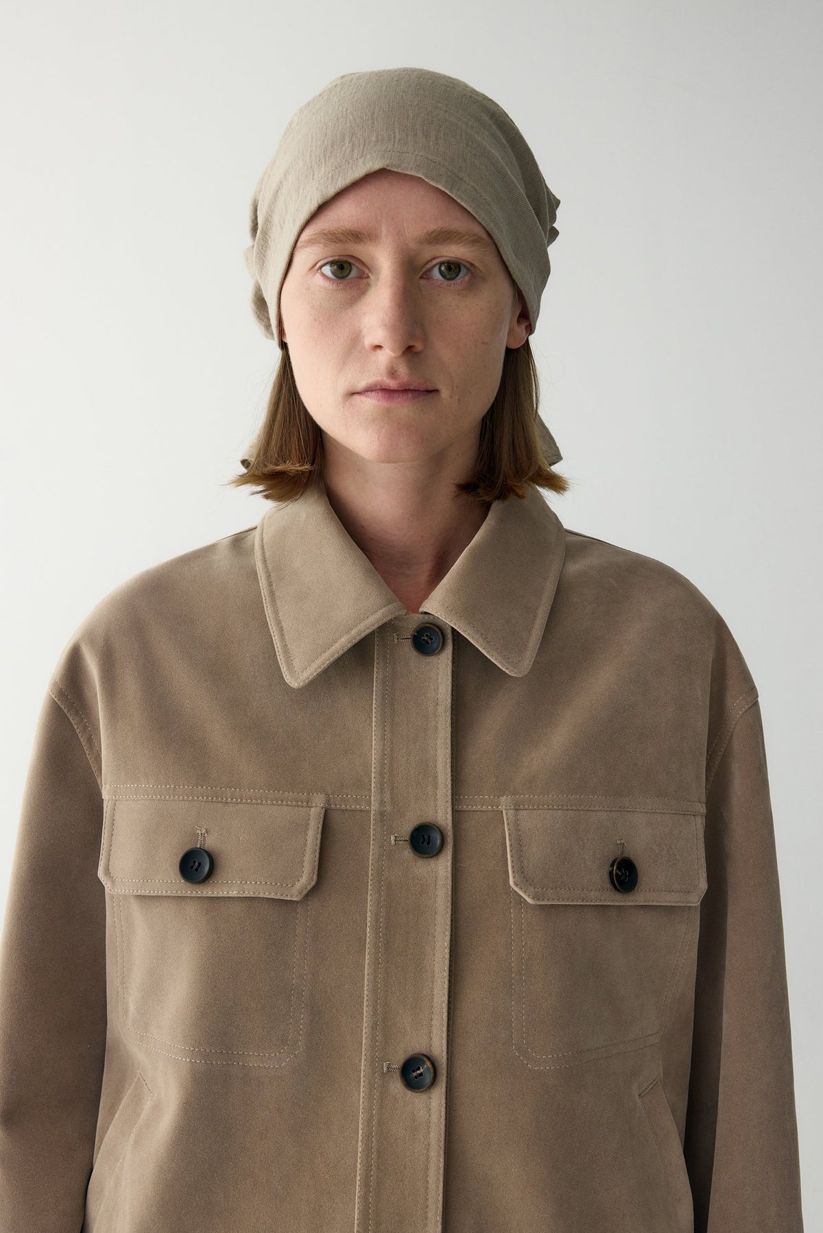 Anamartinezmadrid Nuria | Chaqueta de Ante con Bolsillos de Plastrón – photo 7
