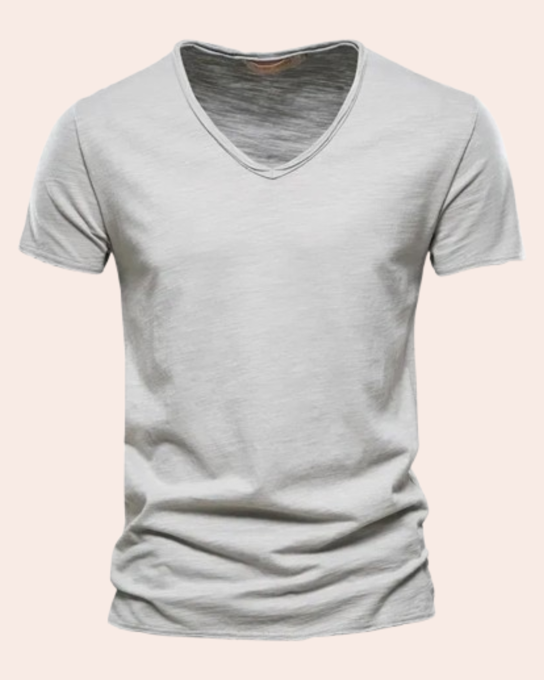 Marina Roca Thiago - Camiseta básica ligera de verano – Gris claro – photo 5