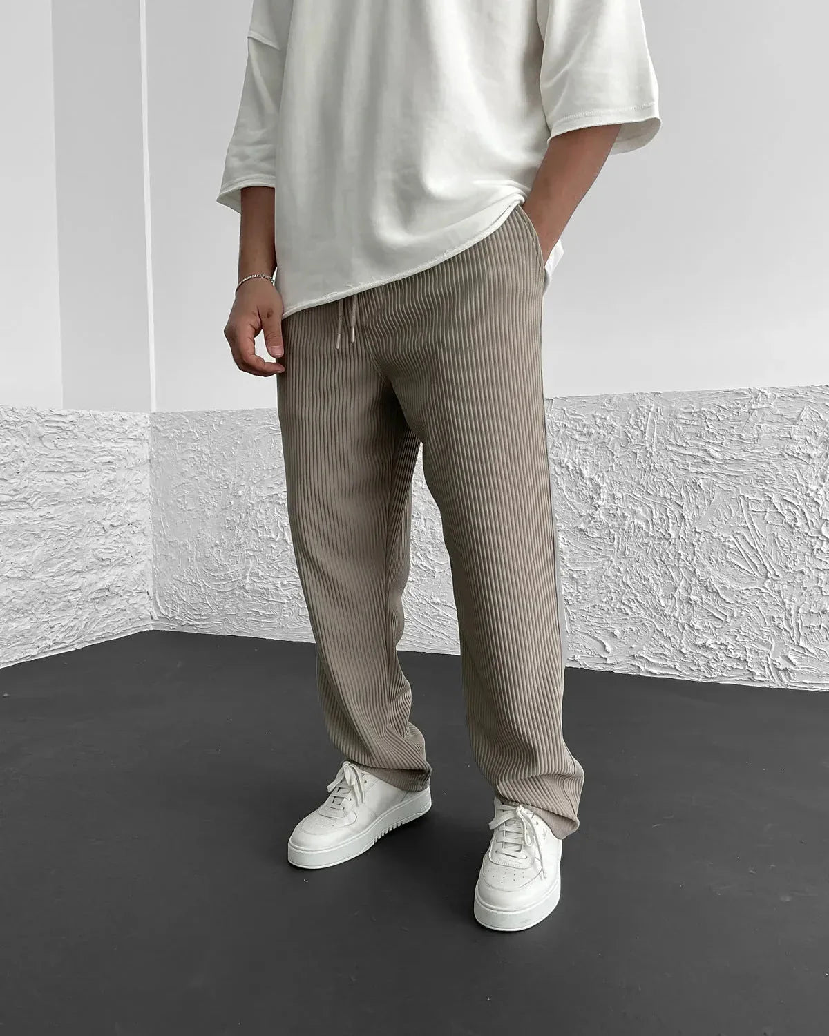 Marina Roca CHRISTOPHER | Pantalones de lujo para hombre – Caqui – photo 5