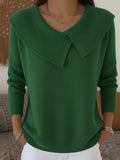 Anamartinezmadrid Soraya | Jersey de Punto con Cuello Esclavina Cruzado – Verde