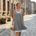 Nora | Vestido Dos Piezas de Tirantes, Corte Amplio y Cómodo - Carmen Teruel