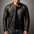 Marina Roca BRIXTON | Chaqueta vintage de piel con cremallera – photo 2