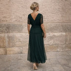 Anamartinezmadrid Elisa | Vestido Largo Plisado en Verde – photo 3