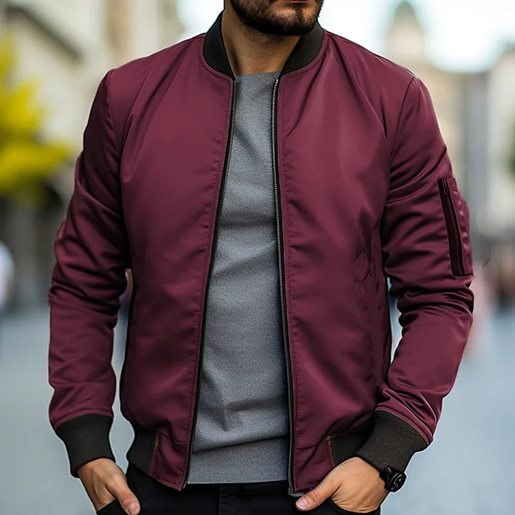 Marina Roca Hugo | Chaqueta Bomber Casual & Elegante – Rojo – photo 6