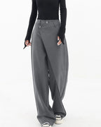 Marina Roca CHERRY | Pantalón ancho de diseño – Gris – photo 10