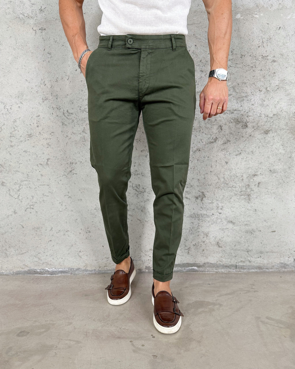Marina Roca GIULIO |Pantalón sport – Verde – photo 6