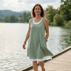 Nora | Vestido Dos Piezas de Tirantes, Corte Amplio y Cómodo - Carmen Teruel