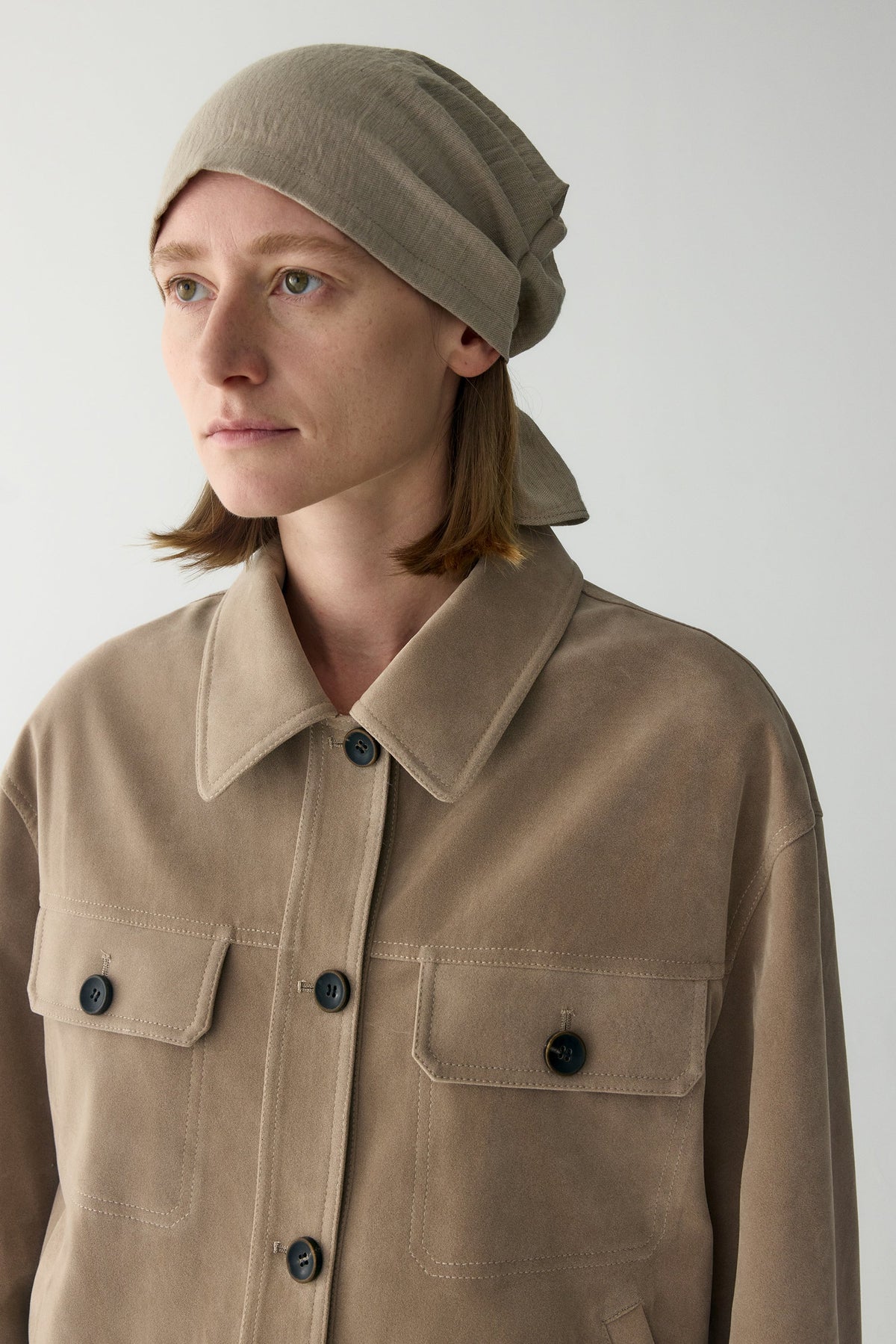 Anamartinezmadrid Nuria | Chaqueta de Ante con Bolsillos de Plastrón – photo 8