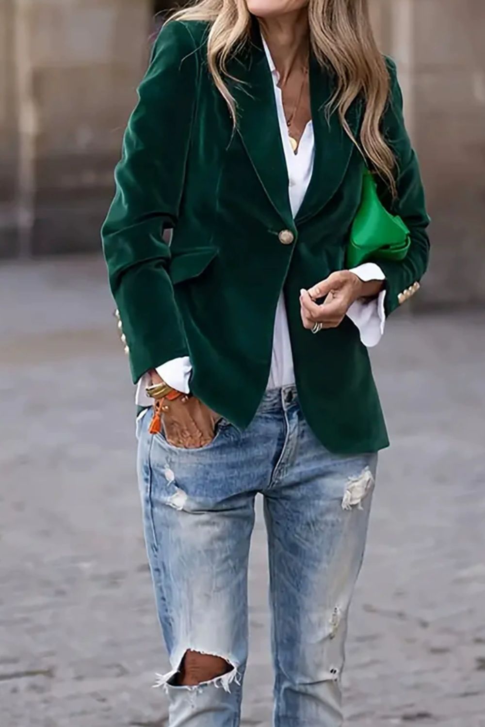 Marina Roca AMIRA | Chaqueta de temporada – Verde – photo 8