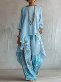 Envie Boutique Teresa - Conjunto Bohemio Floral – Azul – photo 3