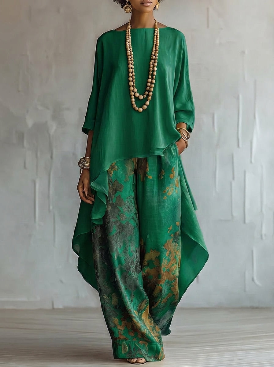 Envie Boutique Teresa - Conjunto Bohemio Floral – Verde – photo 2