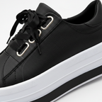 Anamartinezmadrid Aitana | Zapatillas Plataforma Casual Mujer Cordones Ojales Metálicos Suela Alta – photo 3