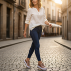 Anamartinezmadrid Aitana | Zapatillas Plataforma Casual Mujer Cordones Ojales Metálicos Suela Alta – photo 8