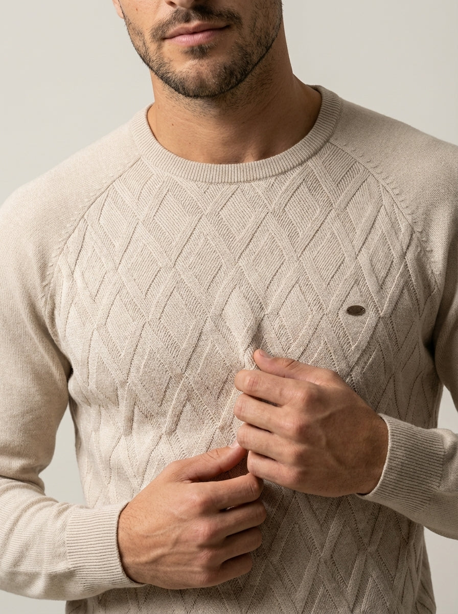 camilleboutique.de Nico - Suéter Elegante con Diseño de Rombos – photo 2