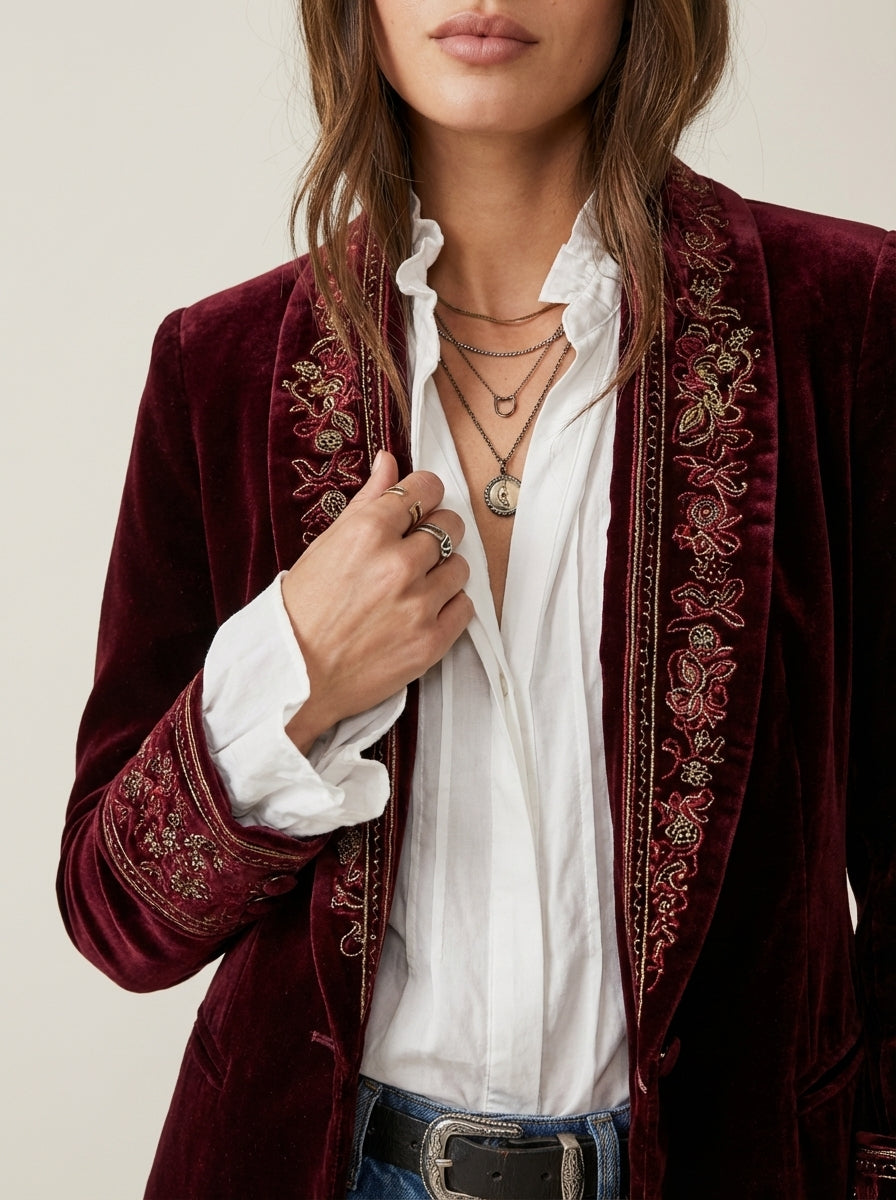 Corrovo Nuria - Chaqueta Elegante de Terciopelo – photo 5
