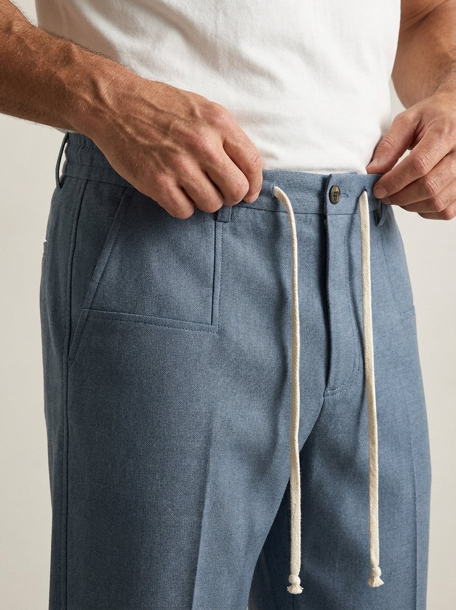 Olivia Sur Marco - Pantalón Elegante con Cordón Ajustable – photo 5