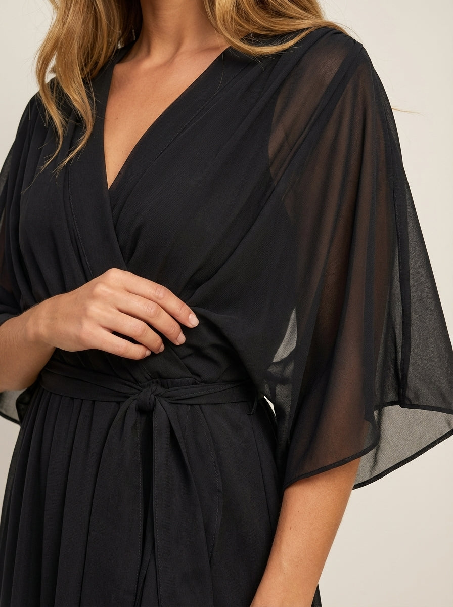 Liora Barcelona Mónica - Vestido de Chiffon con Escote en V – photo 5