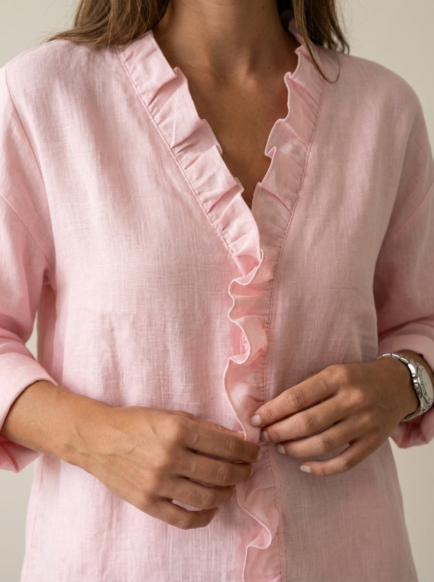 Sofía Valera Indie - Blusa con Volantes y Cuello en V – photo 2