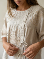 Olivia Sur Macarena - Blusa Casual con Bordados Geométricos – photo 2