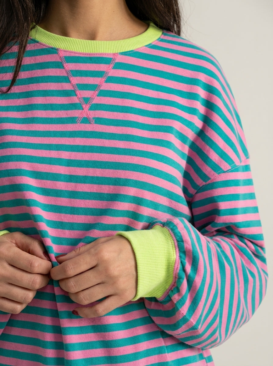 Sommerfeld Isabella - Camiseta Manga Larga a Rayas con Cuello Redondo – photo 2