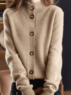 Anamartinezmadrid Brisa | Cárdigan de Punto Fino con Cuello Redondo y Botones – photo 8