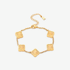 Marina Roca Pulsera trévol estilo Celine – Dorado – photo 7