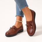 Anamartinezmadrid Estefanía | Mocasines Suaves con Lazo y Puntas Doradas – photo 5