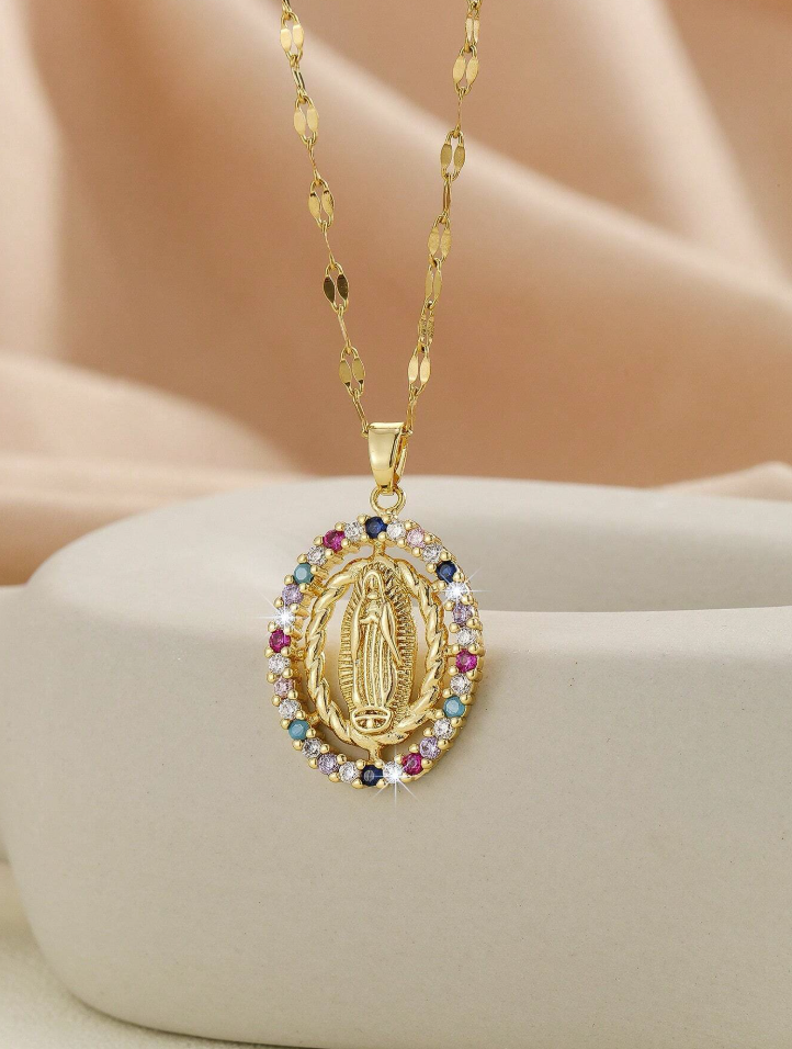 Marina Roca Collar de la Virgen chapado en oro – Iris – photo 3
