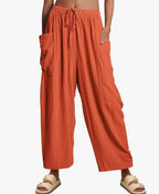 Marina Roca Ember | Pantalones de Pierna Ancha Sin Esfuerzo – Naranja – photo 9