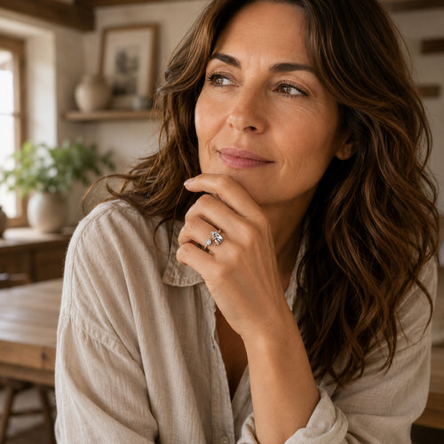 Marina Roca El Abrazo Eterno - Anillo Ajustable Con Grabado – photo 2