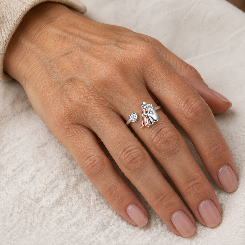 Marina Roca El Abrazo Eterno - Anillo Ajustable Con Grabado – photo 4