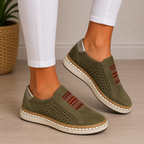 Anamartinezmadrid Maribel | Mocasines Calados con Plataforma y Suela de Yute – Verde Oliva – photo 3