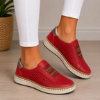 Anamartinezmadrid Maribel | Mocasines Calados con Plataforma y Suela de Yute – Rojo – photo 2