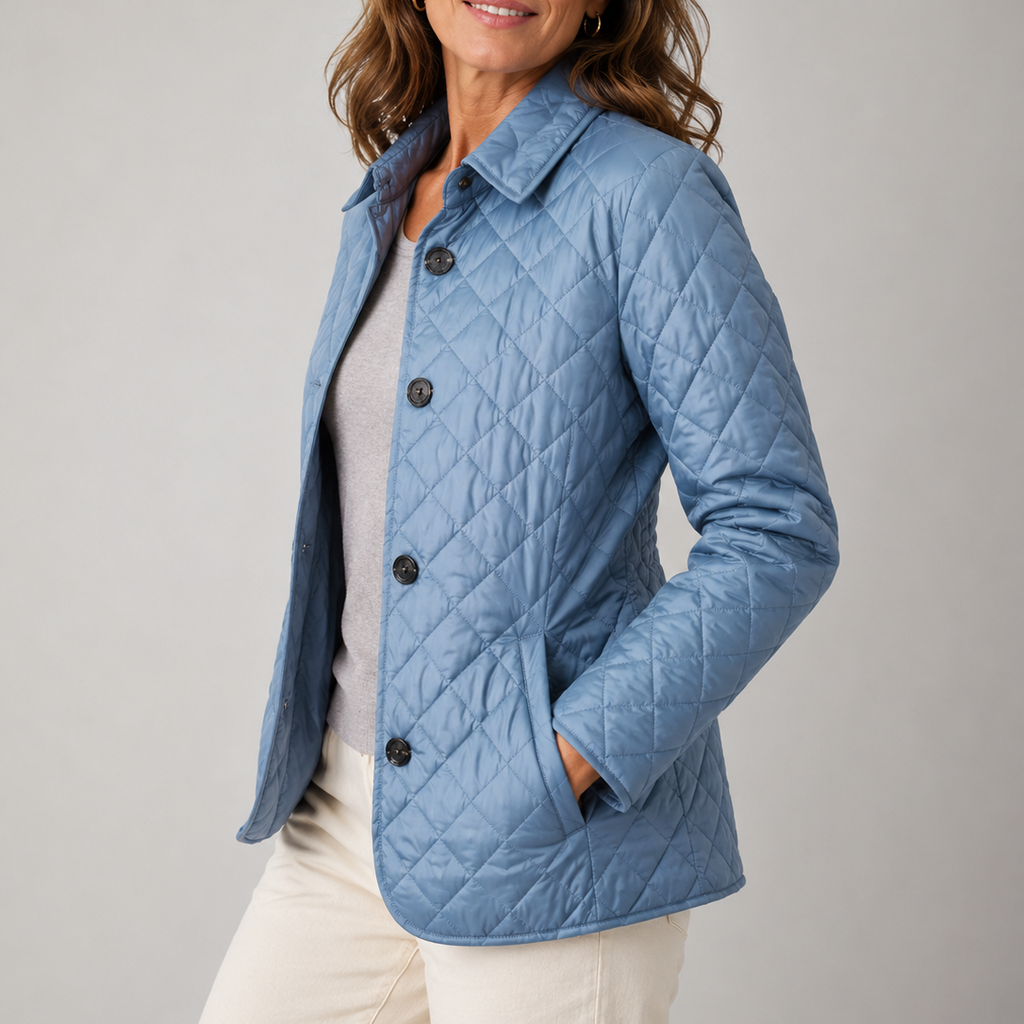 Anamartinezmadrid Kelly | Chaqueta Acolchada Ligera de Entretiempo – Azul – photo 6