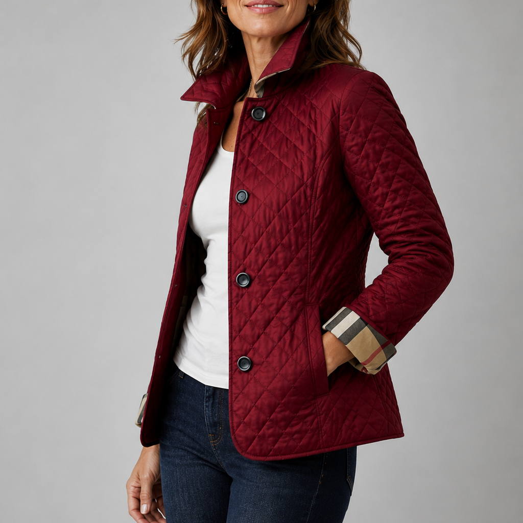 Anamartinezmadrid Kelly | Chaqueta Acolchada Ligera de Entretiempo – Rojo – photo 3