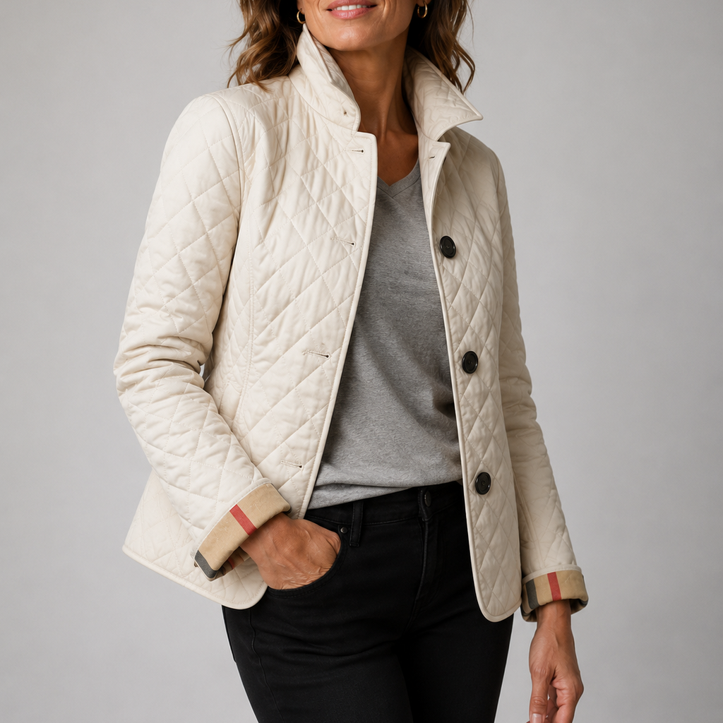 Anamartinezmadrid Kelly | Chaqueta Acolchada Ligera de Entretiempo – Beige – photo 2