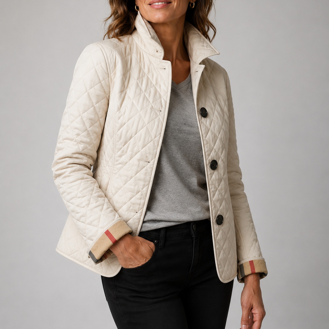 Anamartinezmadrid Kelly | Chaqueta Acolchada Ligera de Entretiempo – Beige – photo 2